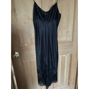 Laundry By Shelli Segal Size 4 Vintage Tassle Fringe Babydoll Cocktail Dress